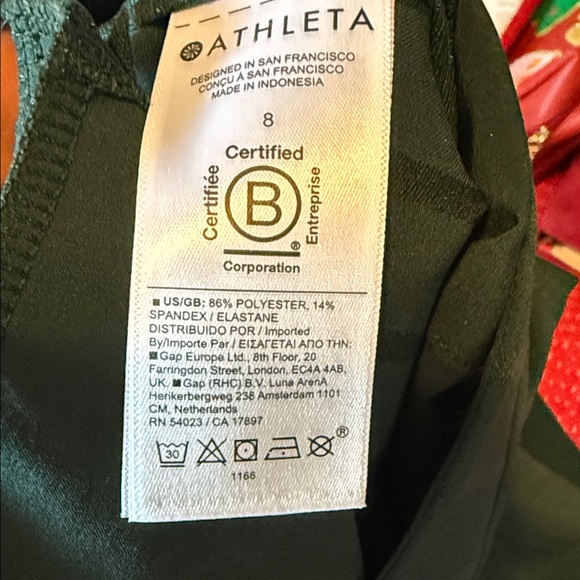 Athleta hunter green ribbed pants - Picture 7 of 7